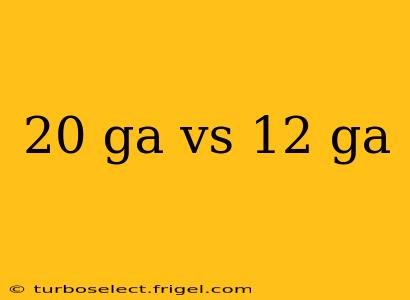 20 ga vs 12 ga
