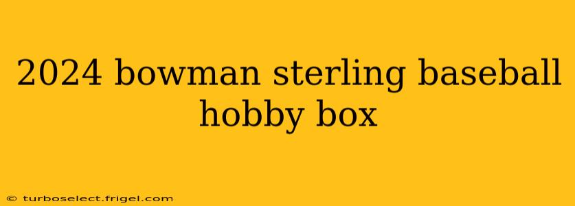 2024 bowman sterling baseball hobby box
