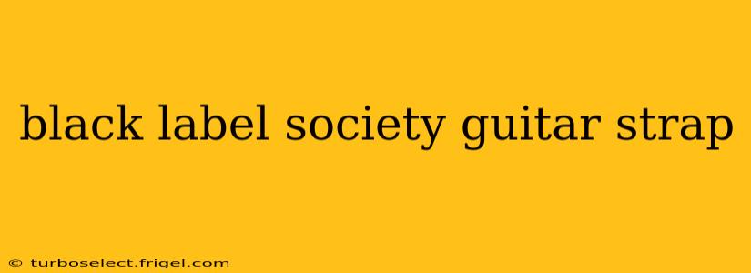 black label society guitar strap