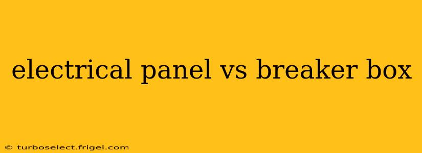 electrical panel vs breaker box