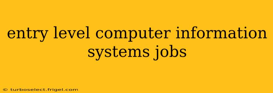 entry level computer information systems jobs