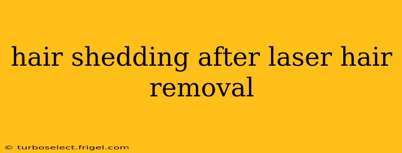 hair shedding after laser hair removal