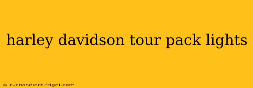 harley davidson tour pack lights