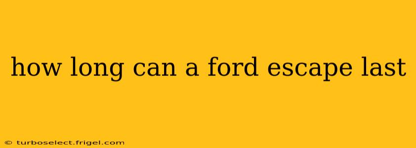how long can a ford escape last