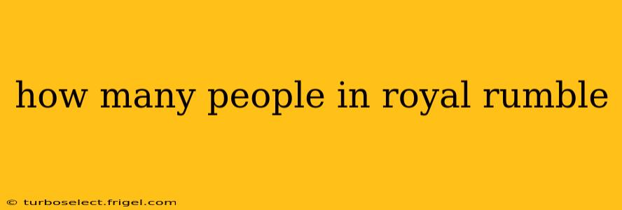 how many people in royal rumble
