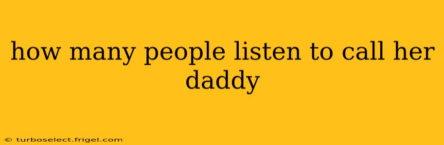how many people listen to call her daddy