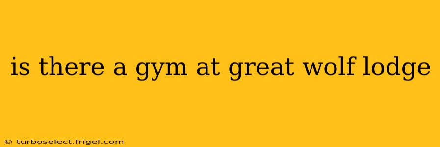 is there a gym at great wolf lodge