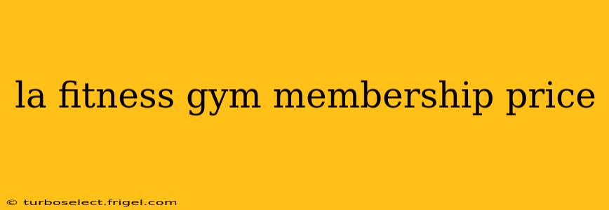 la fitness gym membership price