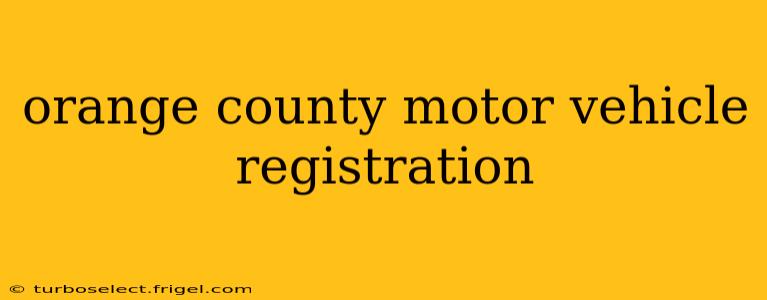 orange county motor vehicle registration