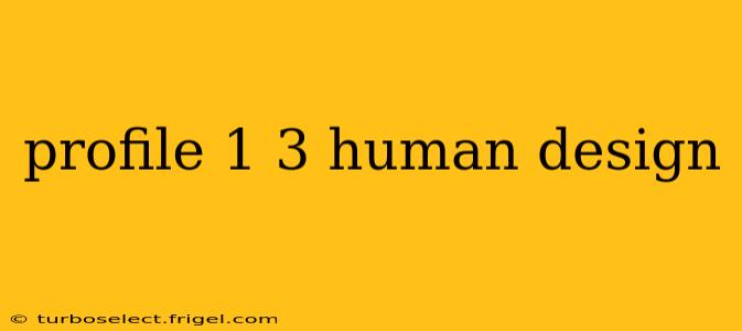 profile 1 3 human design