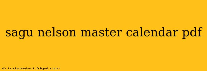 sagu nelson master calendar pdf