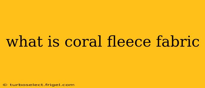 what is coral fleece fabric