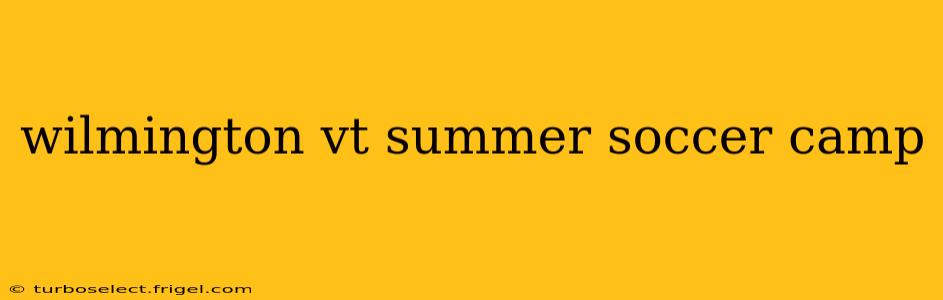 wilmington vt summer soccer camp